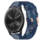For Garmin Vivomove Sport 20mm Nylon Woven Watch Band(Blue) - 1