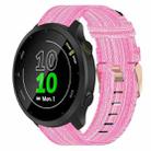 For Garmin Forerunner 158 20mm Nylon Woven Watch Band(Pink) - 1