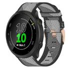 For Garmin Forerunner 55 20mm Nylon Woven Watch Band(Grey) - 1