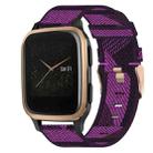 For Garmin Venu SQ 20mm Nylon Woven Watch Band(Purple) - 1