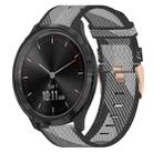 For Garminmove 3 20mm Nylon Woven Watch Band(Grey) - 1