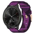 For Garminmove 3 20mm Nylon Woven Watch Band(Purple) - 1