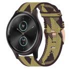 For Garmin VivoMove Style 20mm Nylon Woven Watch Band(Yellow) - 1