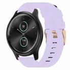 For Garmin Garminmove Style 20mm Nylon Woven Watch Band(Light Purple) - 1