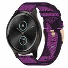 For Garmin Garminmove Style 20mm Nylon Woven Watch Band(Purple) - 1