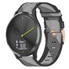 For Garmin Vivomove HR Sport 20mm Nylon Woven Watch Band(Grey) - 1