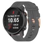 For Garmin Forerunner 245 20mm Nylon Woven Watch Band(Dark Grey) - 1