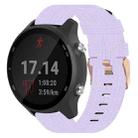 For Garmin Forerunner 245 Music 20mm Nylon Woven Watch Band(Light Purple) - 1