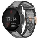 For Garmin Forerunner 645 20mm Nylon Woven Watch Band(Grey) - 1