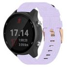 For Garmin Forerunner 645 20mm Nylon Woven Watch Band(Light Purple) - 1