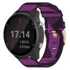 For Garmin Forerunner 645 20mm Nylon Woven Watch Band(Purple) - 1