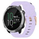 For Garmin Forerunner 645 Music 20mm Nylon Woven Watch Band(Light Purple) - 1