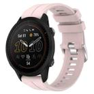 For Garmin Forerunner 955 22mm Solid Color Silicone Watch Band(Pink) - 1