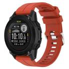 For Garmin Descent G1 22mm Solid Color Silicone Watch Band(Red) - 1