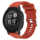 For Garmin Instinct 2 22mm Solid Color Silicone Watch Band(Red) - 1