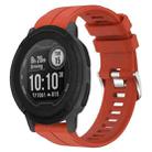 For Garmin Instinct 22mm Solid Color Silicone Watch Band(Red) - 1