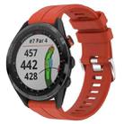 For Garmin Approach S62 22mm Solid Color Silicone Watch Band(Red) - 1