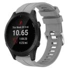 For Garmin Forerunner 945 22mm Solid Color Silicone Watch Band(Grey) - 1