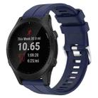 For Garmin Forerunner 945 22mm Solid Color Silicone Watch Band(Dark Blue) - 1