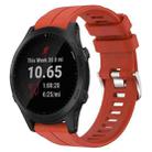 For Garmin Forerunner 945 22mm Solid Color Silicone Watch Band(Red) - 1
