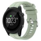 For Garmin Forerunner 935 22mm Solid Color Silicone Watch Band(Light Green) - 1