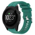 For Garmin Forerunner 935 22mm Solid Color Silicone Watch Band(Green) - 1