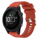 For Garmin Forerunner 935 22mm Solid Color Silicone Watch Band(Red) - 1