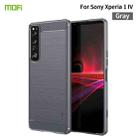 For Sony Xperia 1 IV MOFI Gentleness Series Brushed Texture Carbon Fiber Soft TPU Case(Gray) - 1