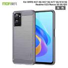 For OPPO A57 4G / A57 5G / A77 5G  MOFI Gentleness Series Brushed Texture Carbon Fiber Soft TPU Case(Gray) - 1