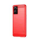 For OPPO A57 4G / A57 5G / A77 5G  MOFI Gentleness Series Brushed Texture Carbon Fiber Soft TPU Case(Red) - 2