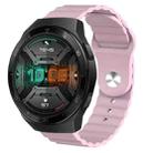 For Huawei Watch GT 2E 22mm Corrugated Silicone Watch Band(Pink) - 1