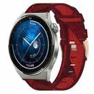 For Huawei Watch GT3 Pro 46mm 22mm Nylon Woven Watch Band(Red) - 1