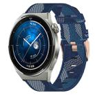 For Huawei Watch GT3 Pro 46mm 22mm Nylon Woven Watch Band(Blue) - 1