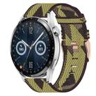 For Huawei Watch GT3 46mm 22mm Nylon Woven Watch Band(Yellow) - 1