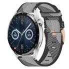 For Huawei Watch GT3 46mm 22mm Nylon Woven Watch Band(Grey) - 1