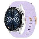 For Huawei Watch GT3 46mm 22mm Nylon Woven Watch Band(Light Purple) - 1