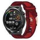 For Huawei Watch GT Runner 22mm Nylon Woven Watch Band(Red) - 1