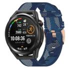 For Huawei Watch GT Runner 22mm Nylon Woven Watch Band(Blue) - 1