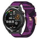 For Huawei Watch GT Runner 22mm Nylon Woven Watch Band(Purple) - 1