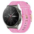 For Huawei GT2 Pro 22mm Nylon Woven Watch Band(Pink) - 1