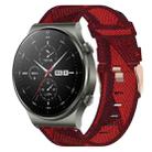 For Huawei GT2 Pro 22mm Nylon Woven Watch Band(Red) - 1