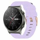 For Huawei GT2 Pro 22mm Nylon Woven Watch Band(Light Purple) - 1