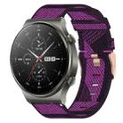 For Huawei GT2 Pro 22mm Nylon Woven Watch Band(Purple) - 1