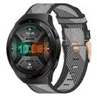For Huawei Watch GT 2E 22mm Nylon Woven Watch Band(Grey) - 1