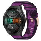For Huawei Watch GT 2E 22mm Nylon Woven Watch Band(Purple) - 1