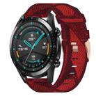 For Huawei GT2 46mm 22mm Nylon Woven Watch Band(Red) - 1