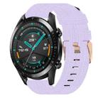 For Huawei GT2 46mm 22mm Nylon Woven Watch Band(Light Purple) - 1