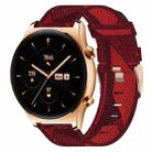 For Honor Watch GS 3 22mm Nylon Woven Watch Band(Red) - 1
