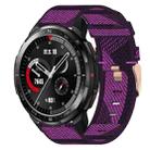 For Honor Watch GS Pro 22mm Nylon Woven Watch Band(Purple) - 1