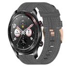 For Honor Watch Dream 22mm Nylon Woven Watch Band(Dark Grey) - 1